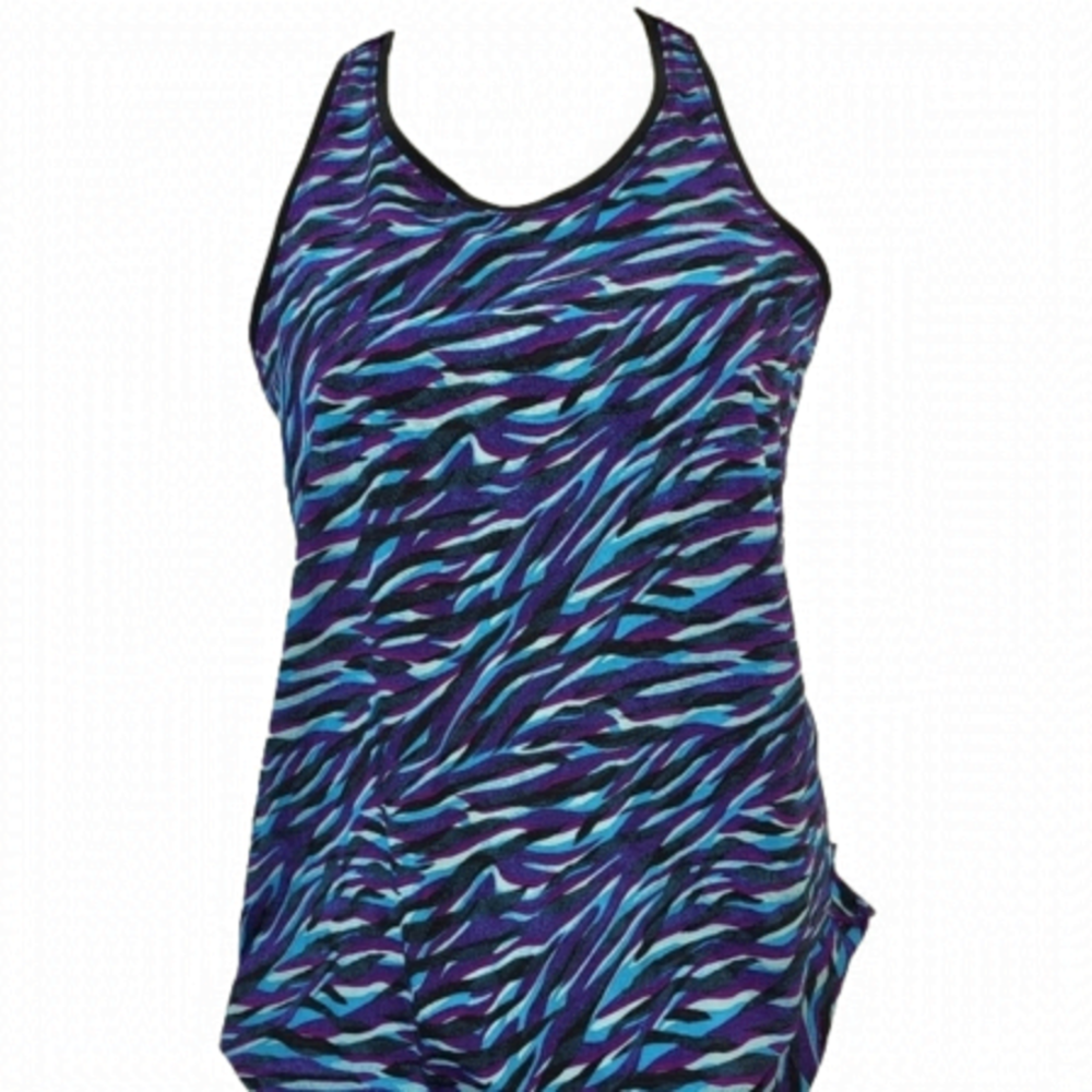 Ivivva Blue & Purple Patterned Tank Top